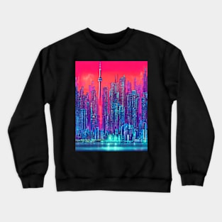 Cyberpunk CN Tower Crewneck Sweatshirt